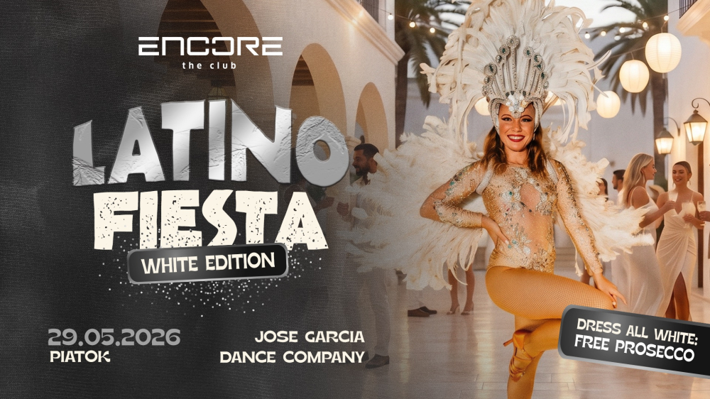 <b>LATINO FIESTA - WHITE EDITION</b><small> 29.5.2026</small>