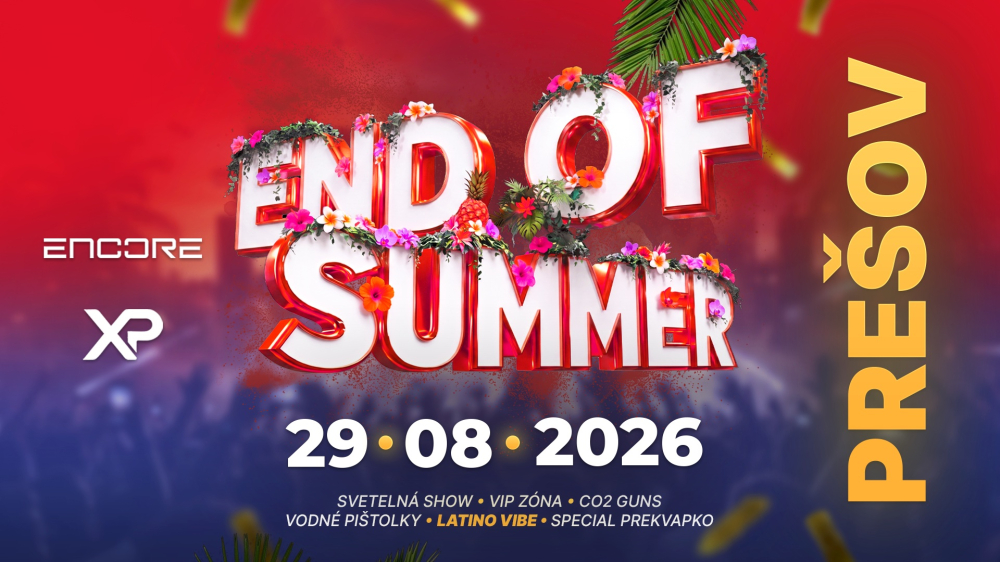 <b>END OF SUMMER DELŇA</b><small> 29.8.2026</small>