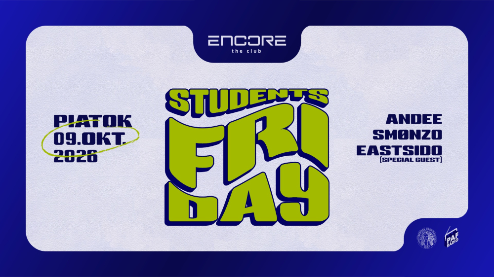 <b>STUDENTS FRIDAY</b><small> 9.10.2026</small>